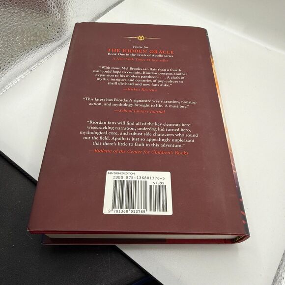 The Trials of Apollo The Dark Prophecy Book Two SIGNED AUTOGRAPHED Rick Riordan - Picture 4 of 8